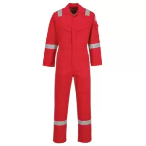 image of Biz Flame Mens Aberdeen Flame Resistant Antistatic Coverall Red 3XL 32"