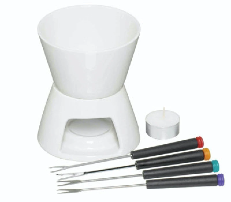 Image of Kitchencraft Chocolate Fondue Set White