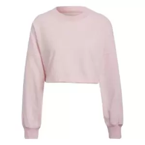 Image of adidas Sportswear Studio Lounge Summer Crew Sweats - Botanic Pink Mel