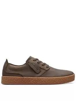 Image of Clarks Streethill Lace Trainers, Green, Size 11, Men