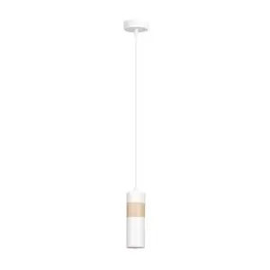Image of Akari White Slim Pendant Ceiling Light 1x GU10