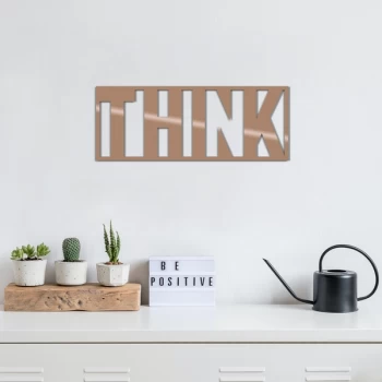 Image of Th?nk - Copper Copper Decorative Metal Wall Accessory