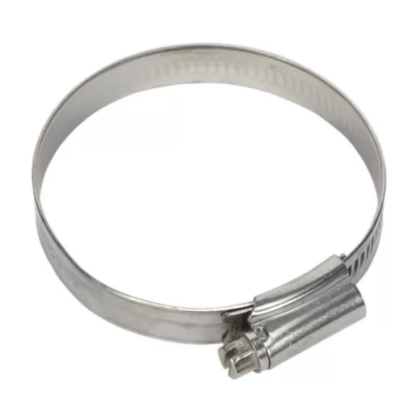 Image of Genuine SEALEY SHCSS2X Hose Clip Stainless Steel Ø55-64mm Pack of 10