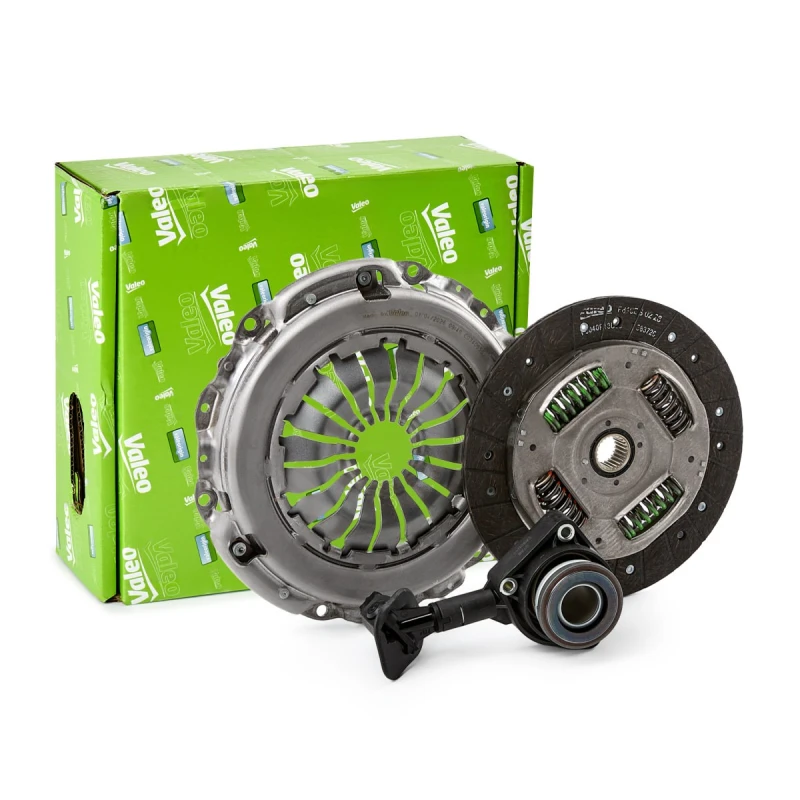 Image of VALEO 834073 Clutch with central slave cylinder, KIT3P (CSC), without sensor, for vehicles with push type clutch Plastic Clutch Kit (479)