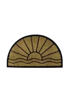 image of Comfort Halfmoon Coir Tuffscrape 40x70cm Sunset