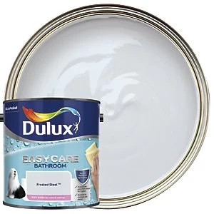 Image of Dulux Easycare Bathroom Frosted Steel Soft Sheen Emulsion Paint 2.5L