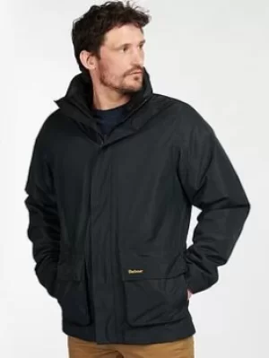Image of Barbour Hallington Jacket, Black, Size 2XL, Men