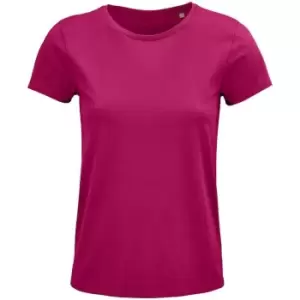 Image of SOLS Womens/Ladies Crusader Organic T-Shirt (L) (Fuchsia)