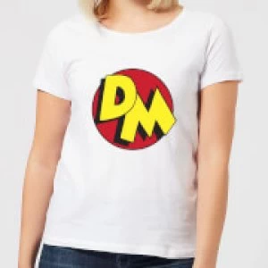 image of Danger Mouse DM Logo Womens T-Shirt - White