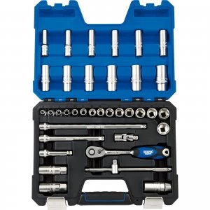 Image of Draper 36 Piece 3/8" Drive Hex Socket Set Metric 3/8"
