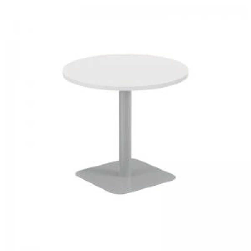 Image of Jemini Origin Round Coffee Table 800x725mm White/Silver KF800214