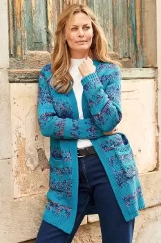 Image of Longline Edge To Edge Cardigan
