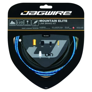 image of Jagwire Mountain Elite Link Brake Cable Kit Blue