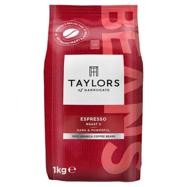 Image of Taylors of Harrogate Espresso Roast Beans Coffee 1kg