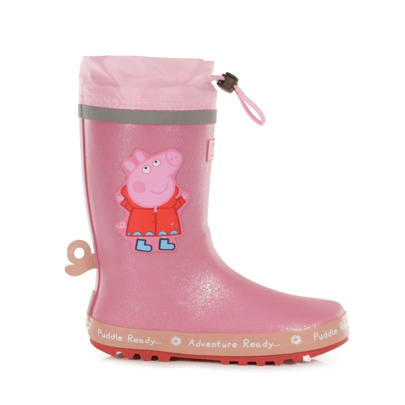 Image of Regatta Peppa Pig Puddle Wellington - Pink Pink C12