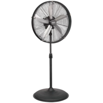 image of Sealey HVF20PO Industrial High Velocity Oscillating Pedestal Fan 20"