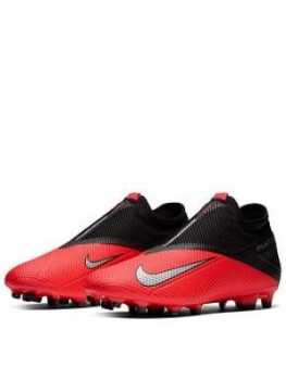 image of Nike Phantom Vision Academy Dynamic Fit Firm Ground Football Boots - Red/Black