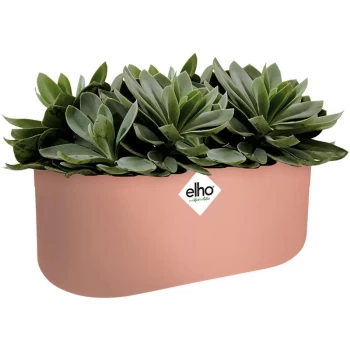 image of Flower Pot b.for Soft Duo 27 x 14 x 13cm Planter Plant Box Indoor Outdoor Plastic Rose Pink - Elho