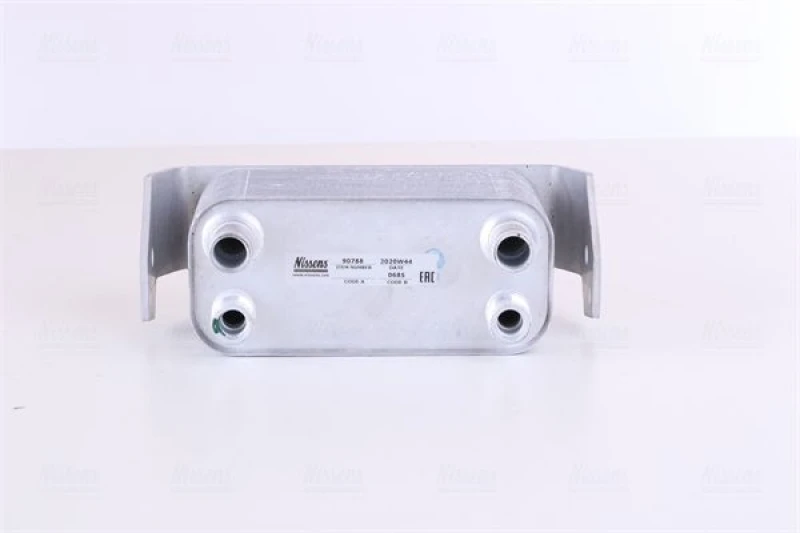 Image of NISSENS 90788 Oil Cooler without gaskets/seals, without filter Aluminium Oil Cooler,engine oil (469)