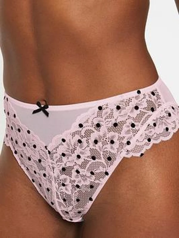 Image of Ann Summers Ann Summers Sexy Lace Brazilian Pink Pink - Ann Summers - Size: 14 Pink Female 14 IY33203