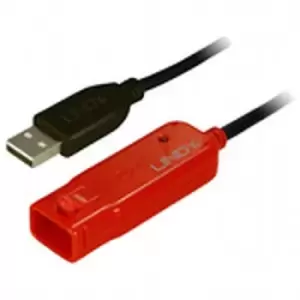 Image of Lindy 12m USB 2.0 Cable USB cable USB A Black