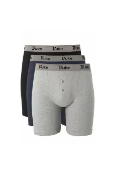 Image of London Driver Kingsize Cotton Boxer Shorts (Pack Of 3)
