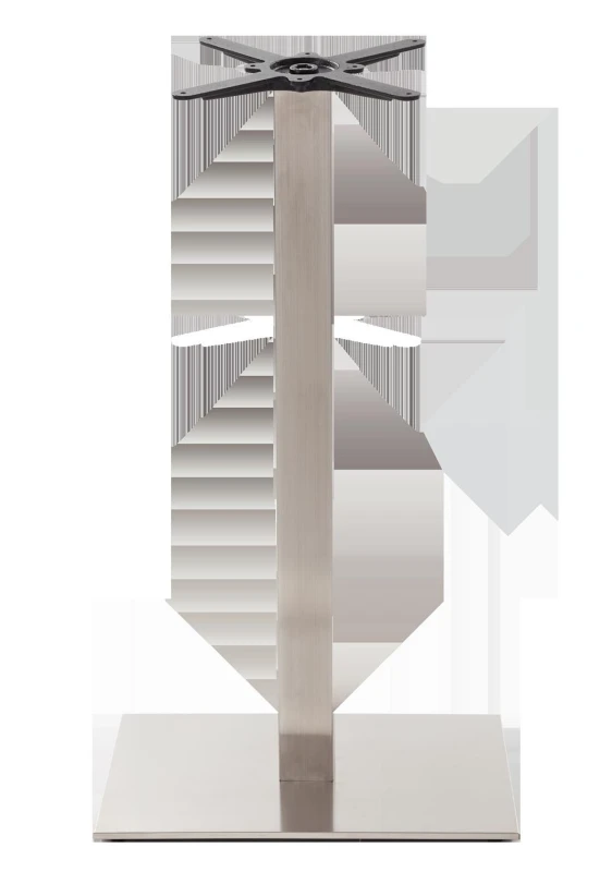 Image of netfurniture Rectangular s/steel table base - Single 1050 mm Silver unisex