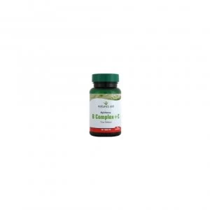 Image of Natures Aid Vitamin B Complex + C High Potency (with Vitamin C) 30 Tablets