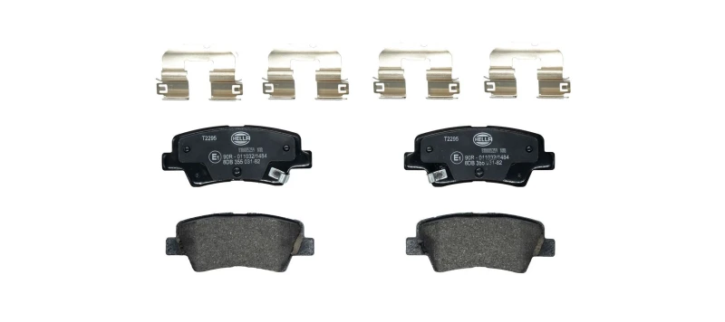 Image of HELLA Brake pad set HELLA 8DB 355 031-821
