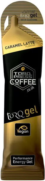 image of TORQ Energy Gel Guarana Caffeine (45g) NO SIZE CARAMEL LATTE