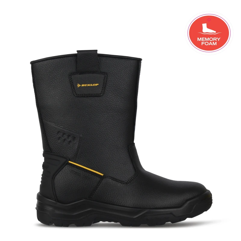 Image of Dunlop Rigger Steel Toe Cap Boots Mens Black male 6 (39)