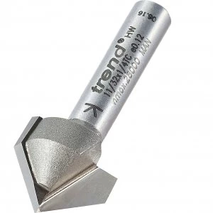 image of Trend Chamfer V Groove Router Cutter 16mm 8mm 1/4"