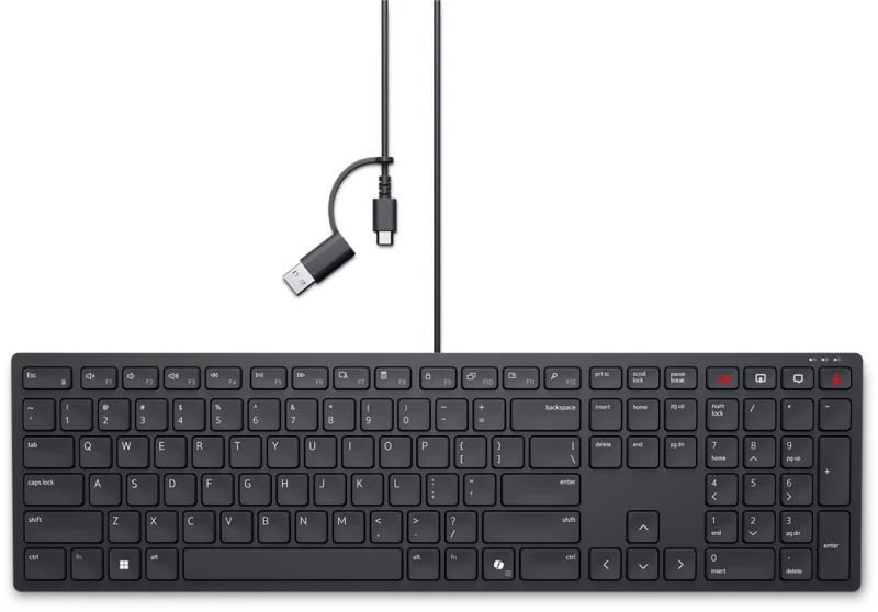 Image of DELL Pro Wired Collaboration Keyboard - KB525C - Czech/Slovak (QWERTZ)