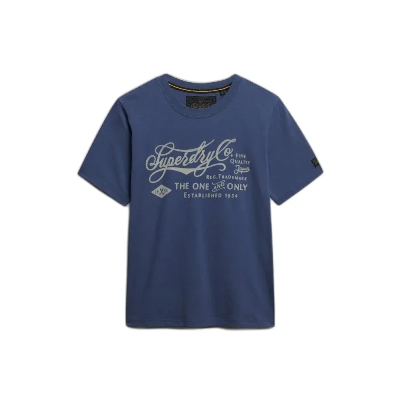 Image of Superdry Womens T-Shirt Superdry Industry Worker Bleu Female L