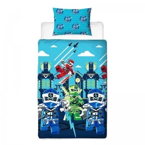 image of LEGO Ninjago Lightning Single Rotary Reversible Duvet Set