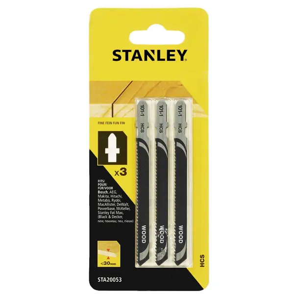Image of Stanley Jigsaw Blade Wood (T-Fine) - STA20053-XJ