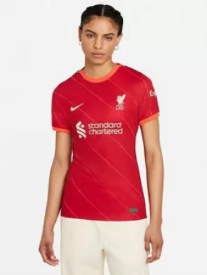 Image of Nike Liverpool Fc Womens 21/22 Home Shirt, Red, Size L, Women