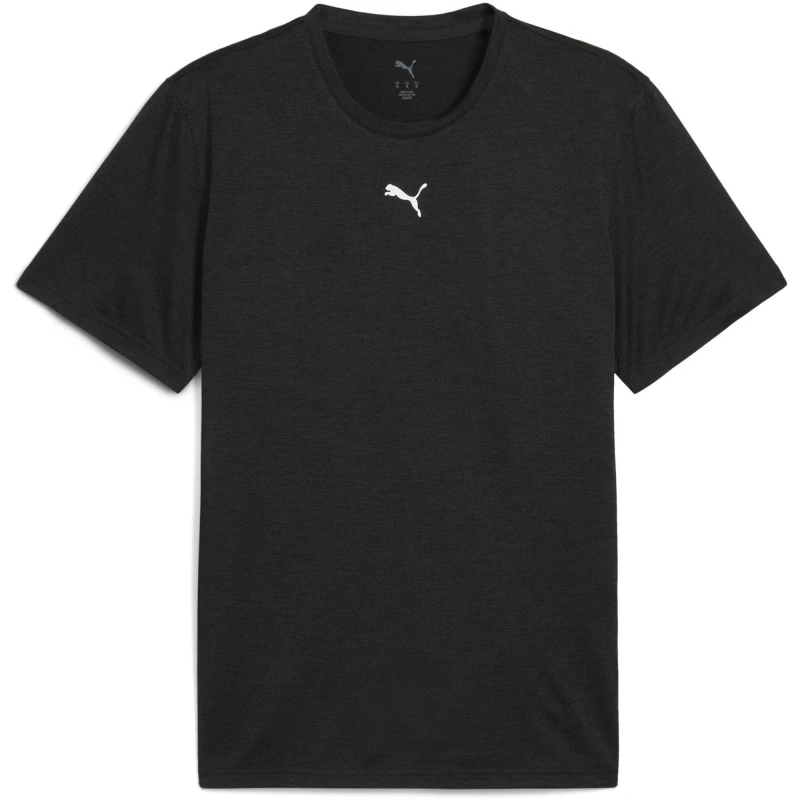 Image of Puma Train All Day Essentials Heather Tee Mens Black Heather male XL