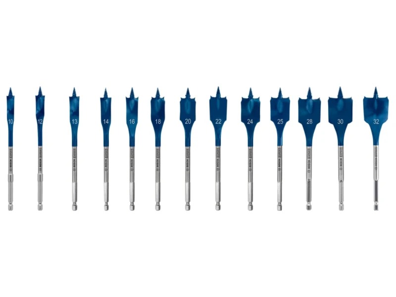 Image of Bosch Powertool Accessories EXPERT Self Cut Speed Spade Drill Bit Set, 13 Piece 2.608.902.112