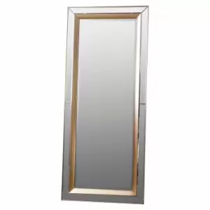 image of Crossland Grove Churchill Leaner Mirror Gold - 1580 x 690mm