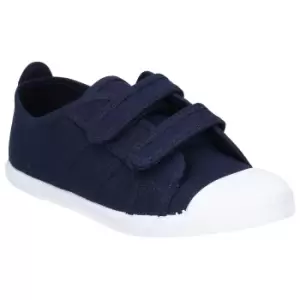 image of Flossy Sasha Girls Junior Touch Fastening Shoe (1.5 UK) (Navy)