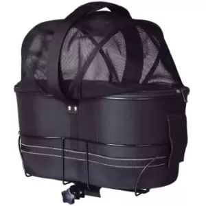 Image of Rear Bicycle Basket for Pets 29x49x60cm Black Trixie Black