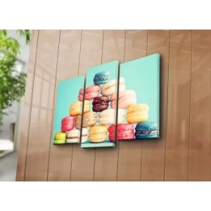 Image of 3PATK-41 Multicolor Decorative Canvas Painting (3 Pieces)