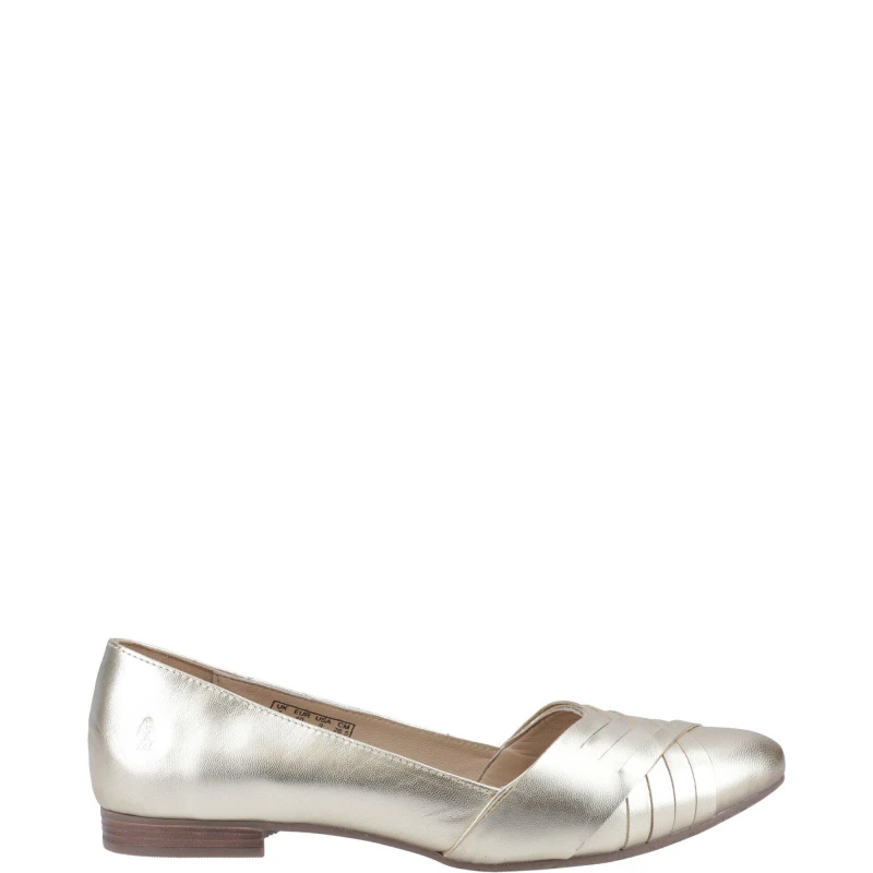 Image of Hush Puppies Marley Ballerina - Gold Gold 3