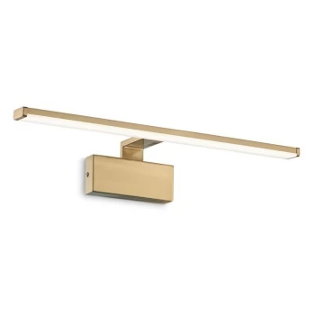 Image of Ideal Lux Lighting - Ideal Lux ALMA - Integrated LED Picture Wall Lamp 1 Light Brass Satin 3000K
