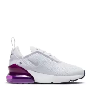 image of Nike Air Max 270 Child Girls Trainers - Grey