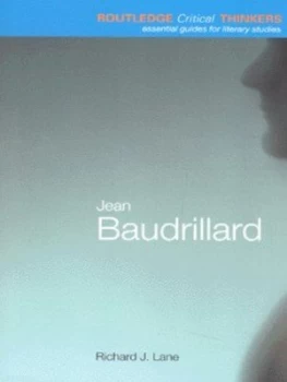 Image of Jean Baudrillard by Richard J. Lane Paperback
