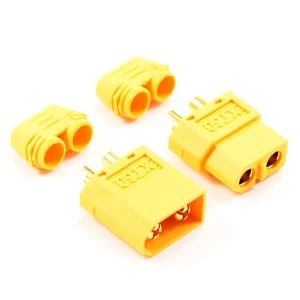 Image of Etronix Xt-60 Connector (Male/Female) W/Protective Sleeve