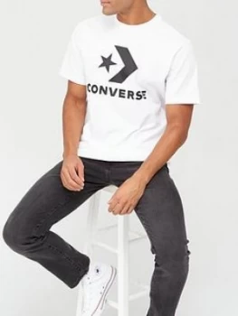 Converse Star Chevron T-Shirt - White, Size L, Men