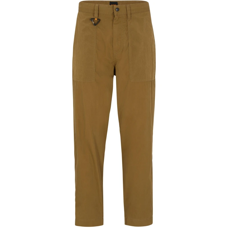 Image of Boss Mens Statum Pp Straight Leg Trousers Open Beige male 28W R